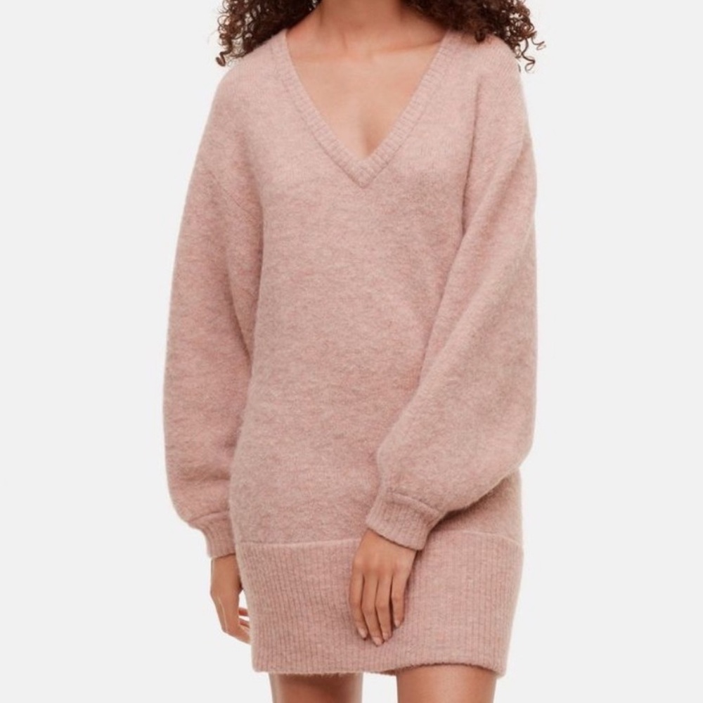 Babaton V-Neck Sweater Dress